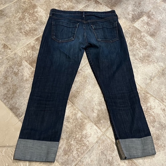 Citizens of Humanity Dani cropped straight leg dark wash jeans stretchy … - Picture 2 of 10